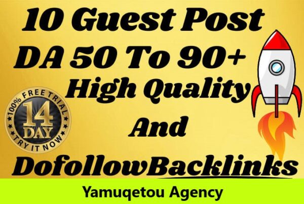 I Will Write And Publish 5 Guest Post ON High da pa tf cf DR sites